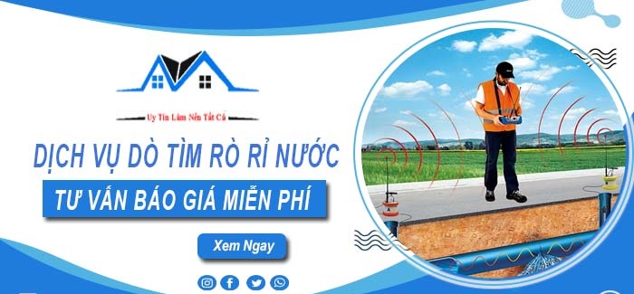 siêu âm dò tìm rò rỉ nước tại Nghi Lộc