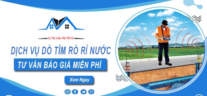 siêu âm dò tìm rò rỉ nước tại Tĩnh Gia