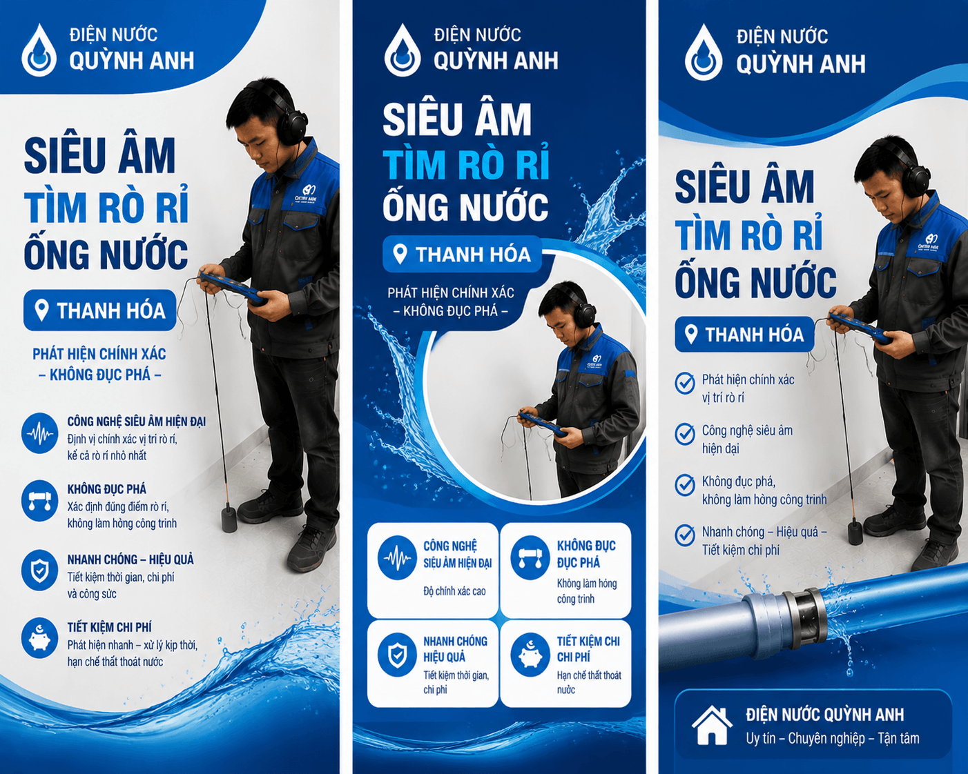 siêu âm nước rò rỉ Thanh Hóa
