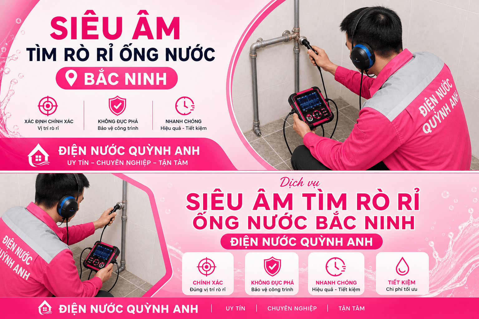siêu âm tìm rò rỉ nước Bắc Ninh