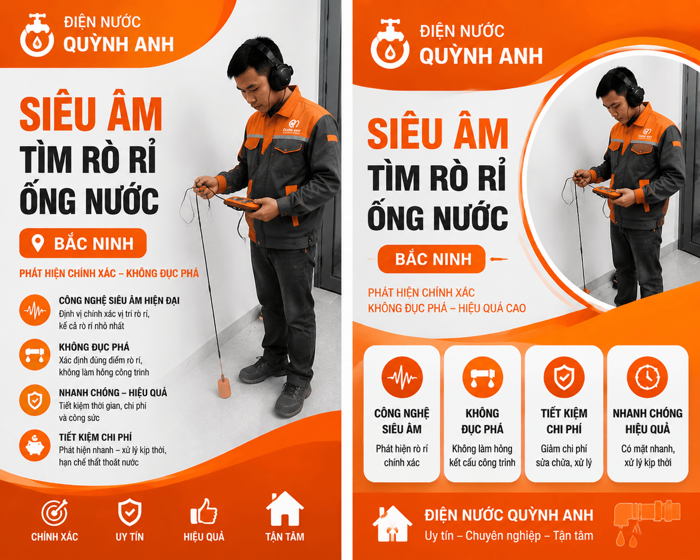 tìm ống nước vỡ ngầm tại Bắc Ninh