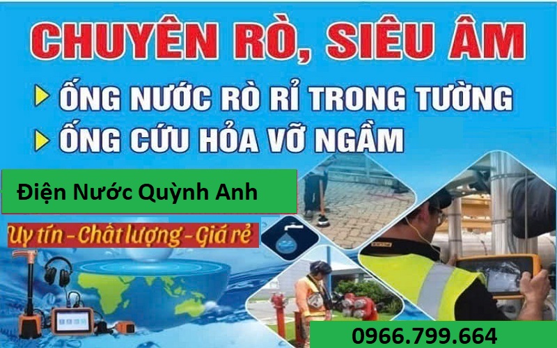 siêu âm dò tìm rò rỉ nước tại Nam Đàn Nghệ An