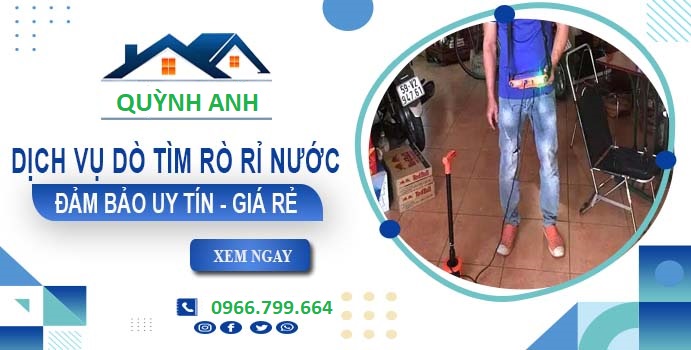 siêu âm dò tìm rò rỉ nước tại Yên Thành