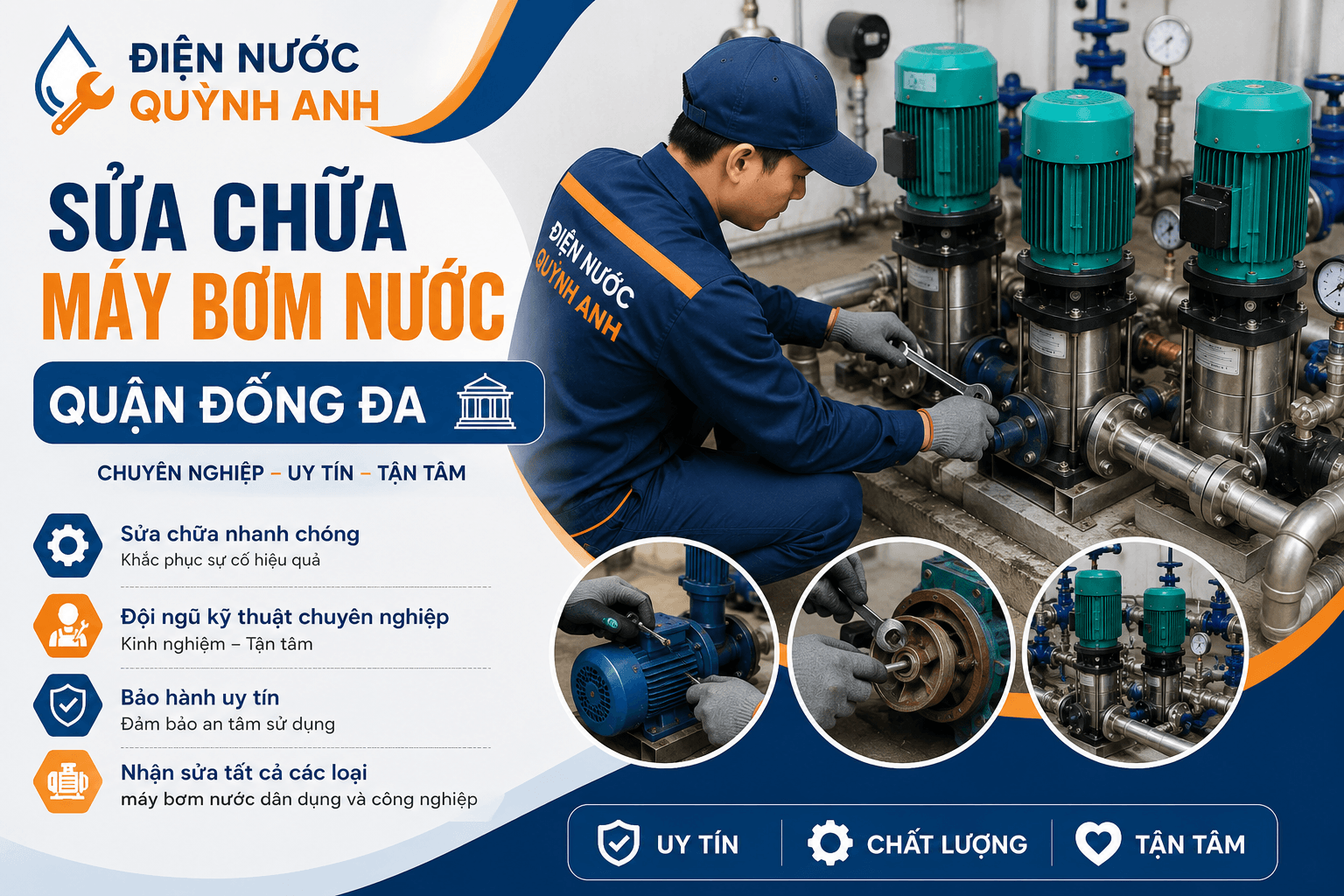 Sửa Chữa Máy Bơm Nước Đống Đa