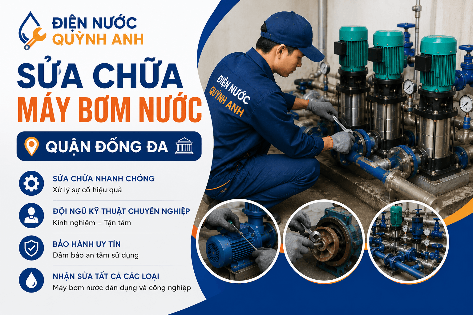 Sửa Chữa Máy Bơm Nước Quận Đống Đa