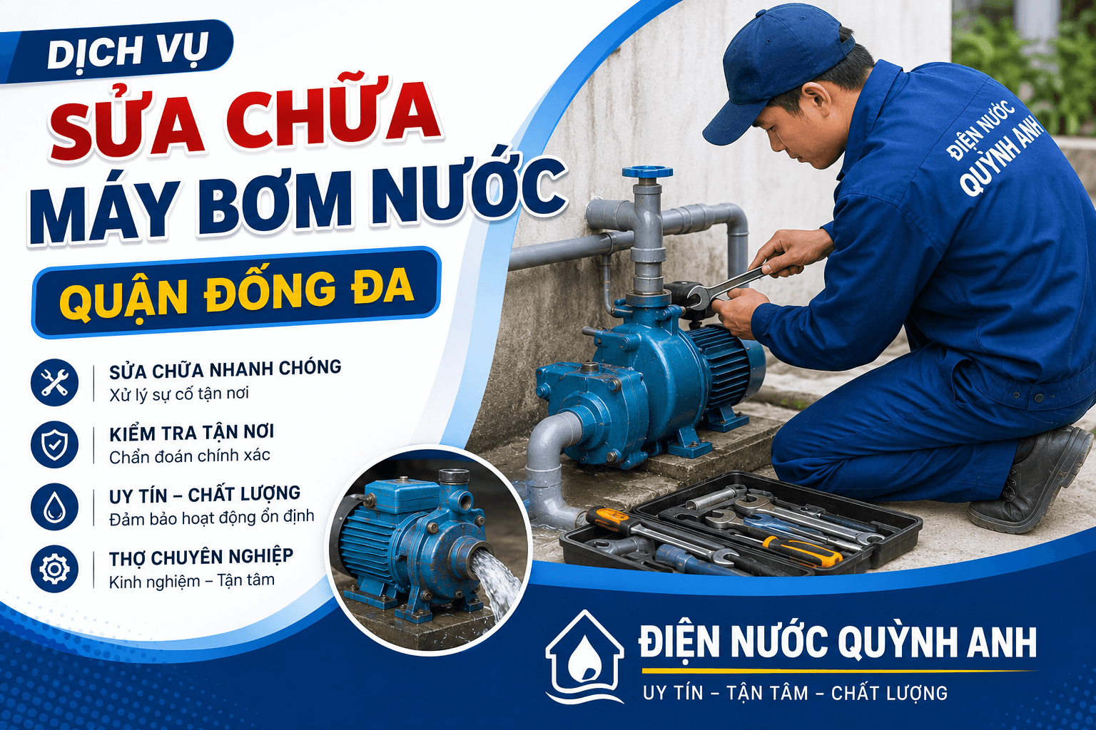 Sửa Chữa Máy Bơm Nước Tại Đống Đa