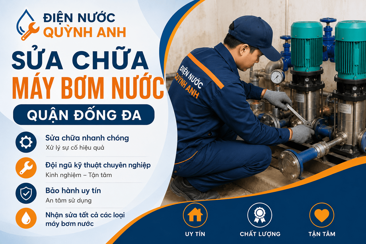 Sửa Máy Bơm Nước Đống Đa