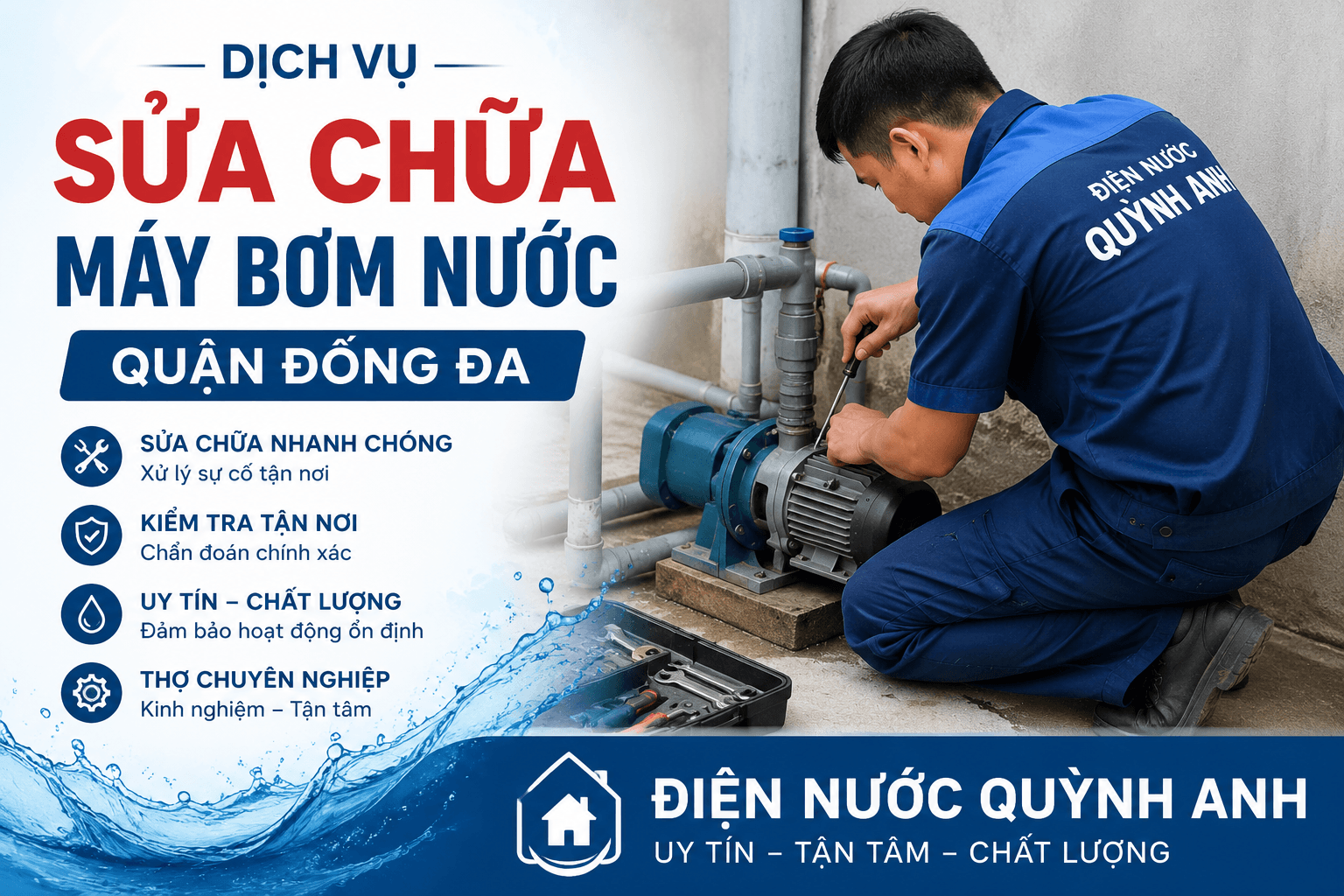 Sửa Máy Bơm Nước Tại Đống Đa