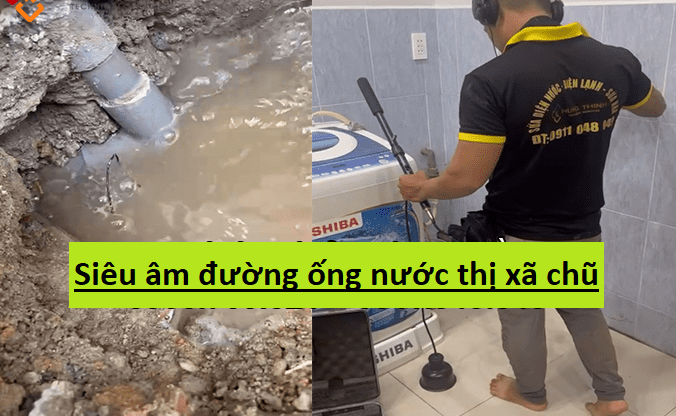 Siêu ÂSiêu Âm Tìm Rò Rỉ Nước Quỳnh Anh