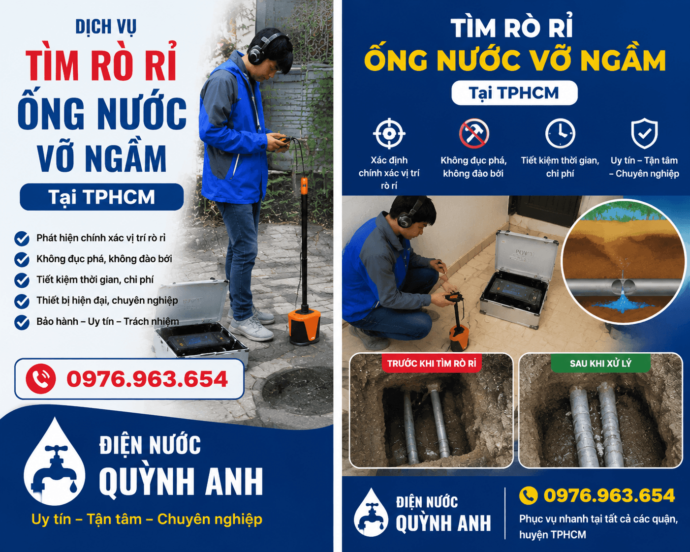 Siêu Âm Tìm Rò Rỉ Ống Nước Tại TPHCM