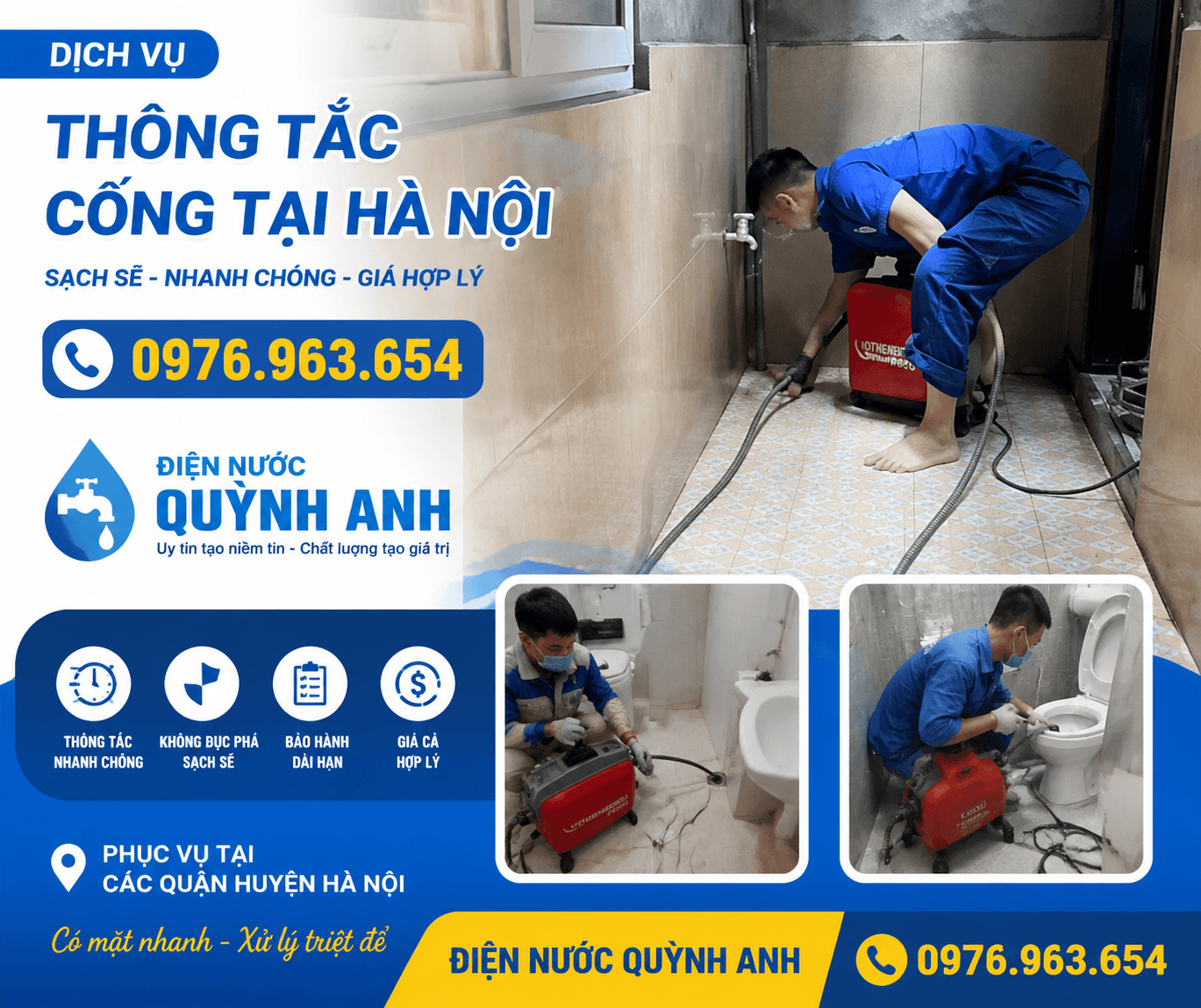 Thông Tắc Bồn Cầu Hà Nội