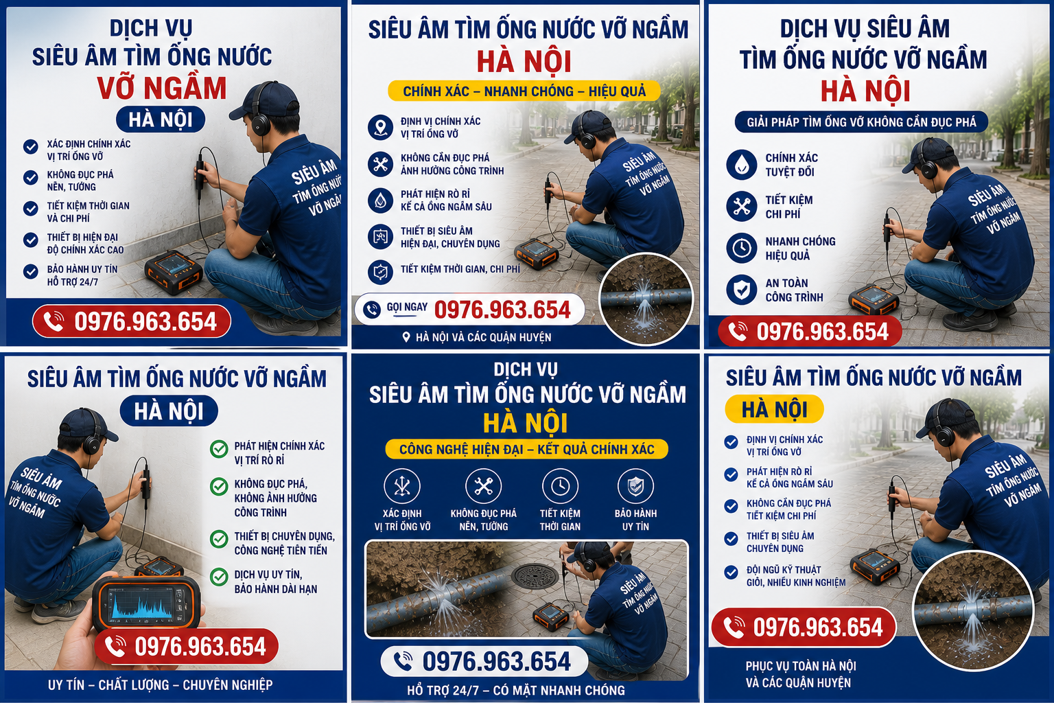 Dịch vụ siêu âm dò tìm rò rỉ nước Hà Nội