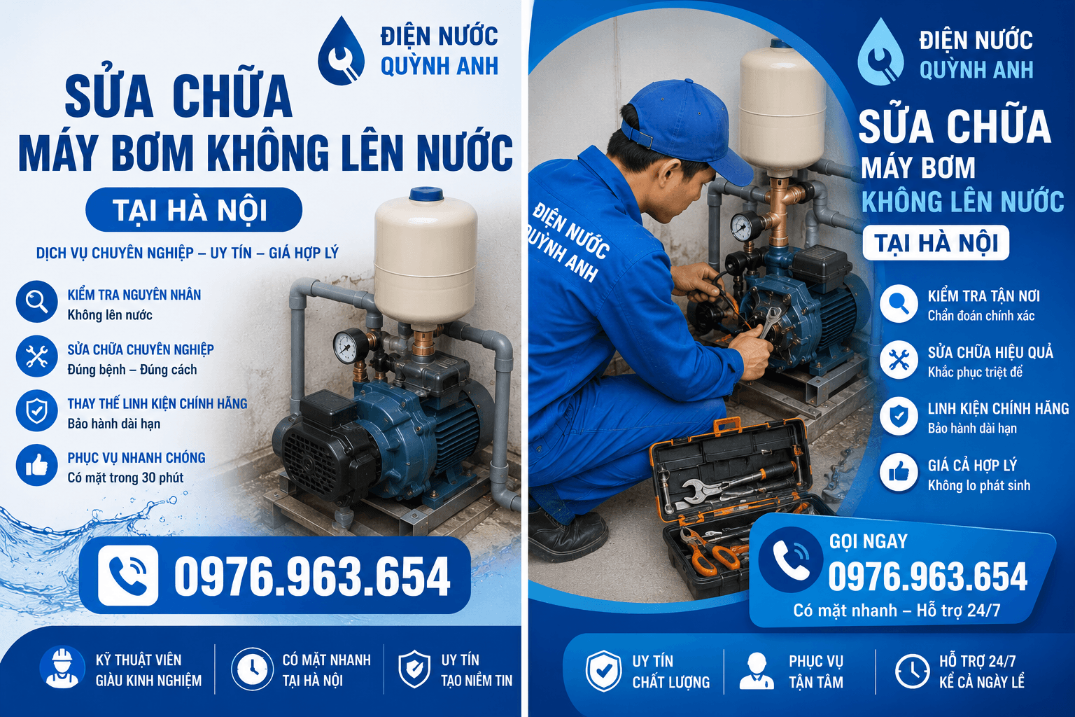 sửa máy bơm nước tại hà nội