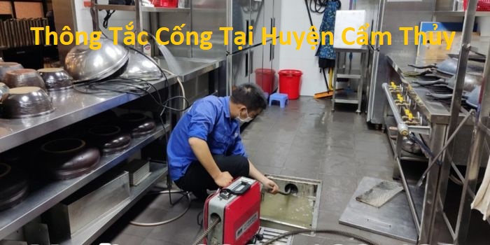 Thông Tắc Cống Tại Huyện Cẩm Thủy