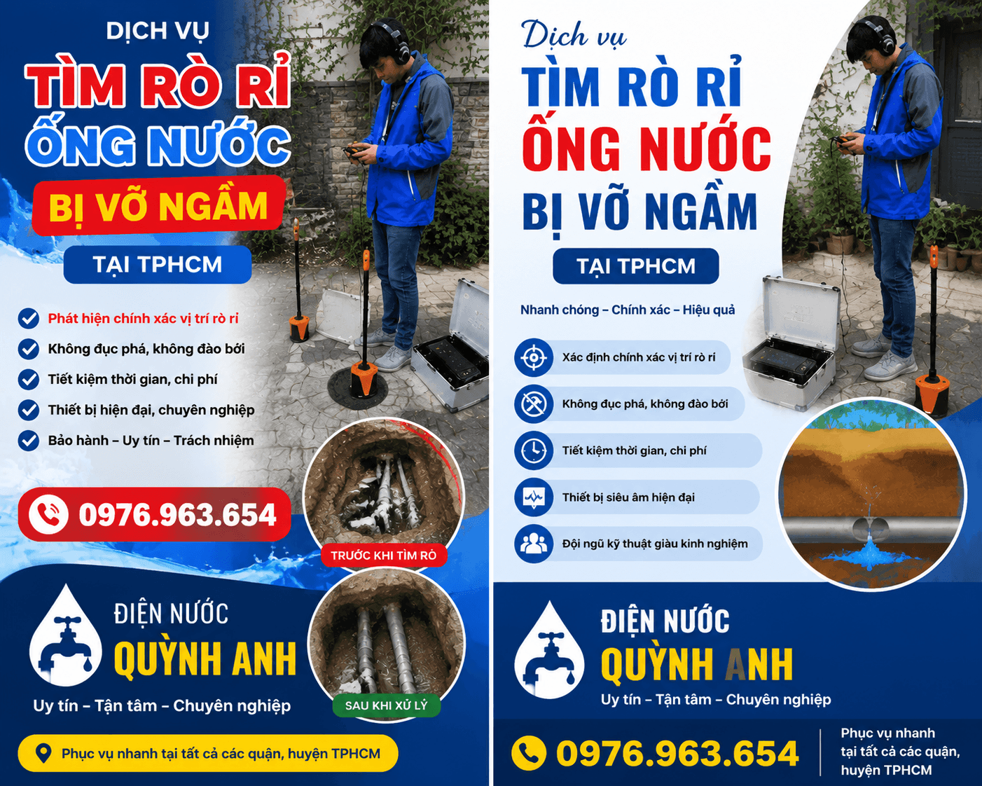 Siêu Âm Tìm Rò Rỉ Ống Nước Tại Sài Gòn