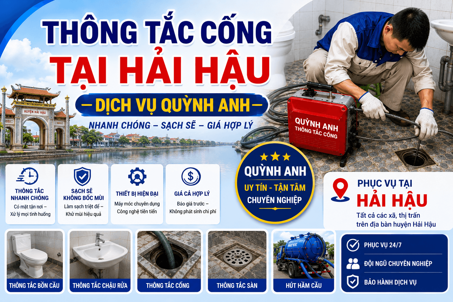 Thông Tắc Cống Hải Hậu