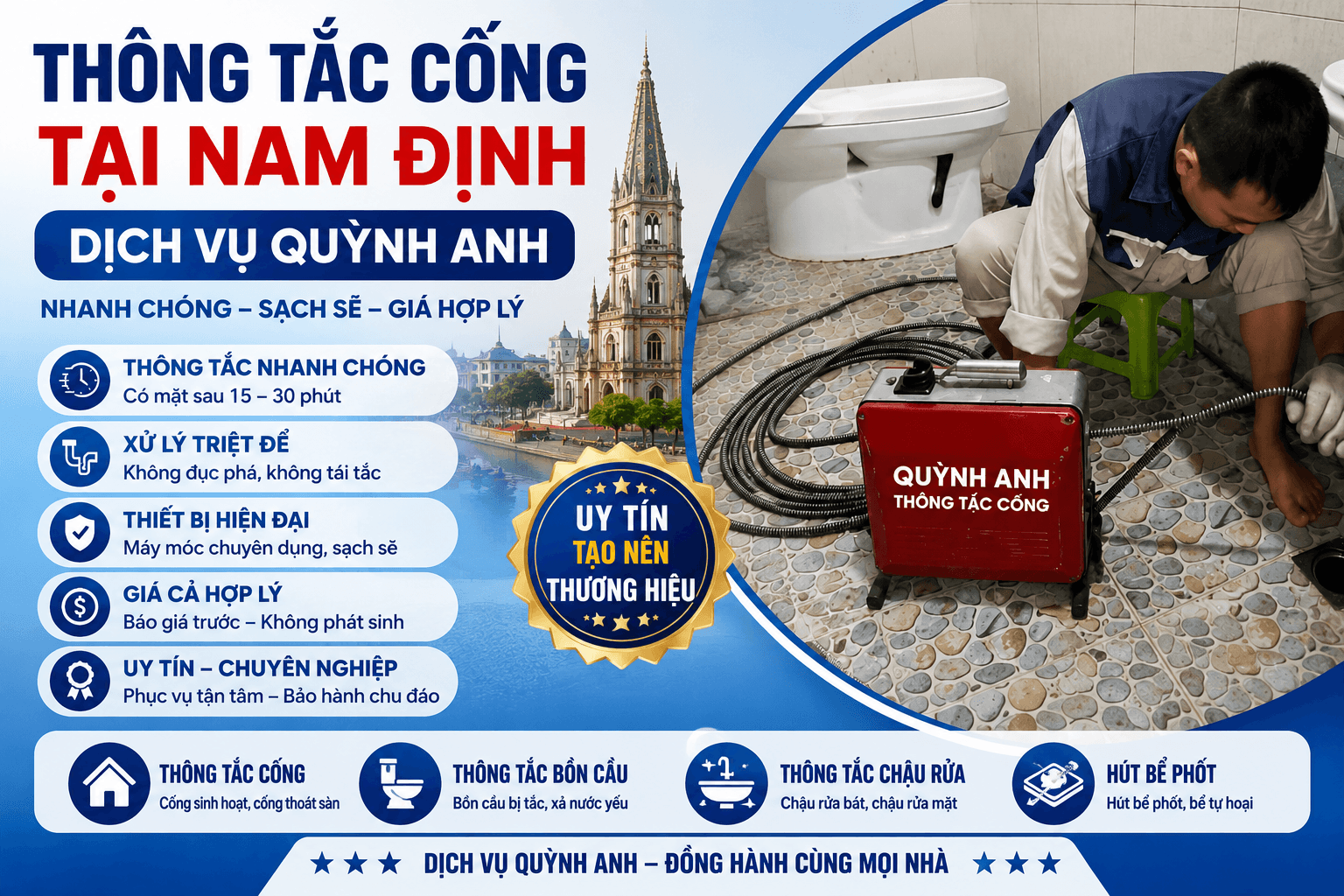 Thông Tắc Cống Nam Định Chất Lượng