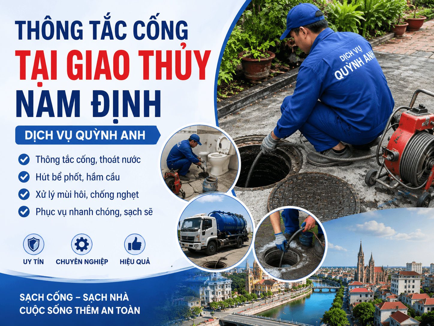 Thông Tắc Cống Tại Giao Thủy Uy Tín
