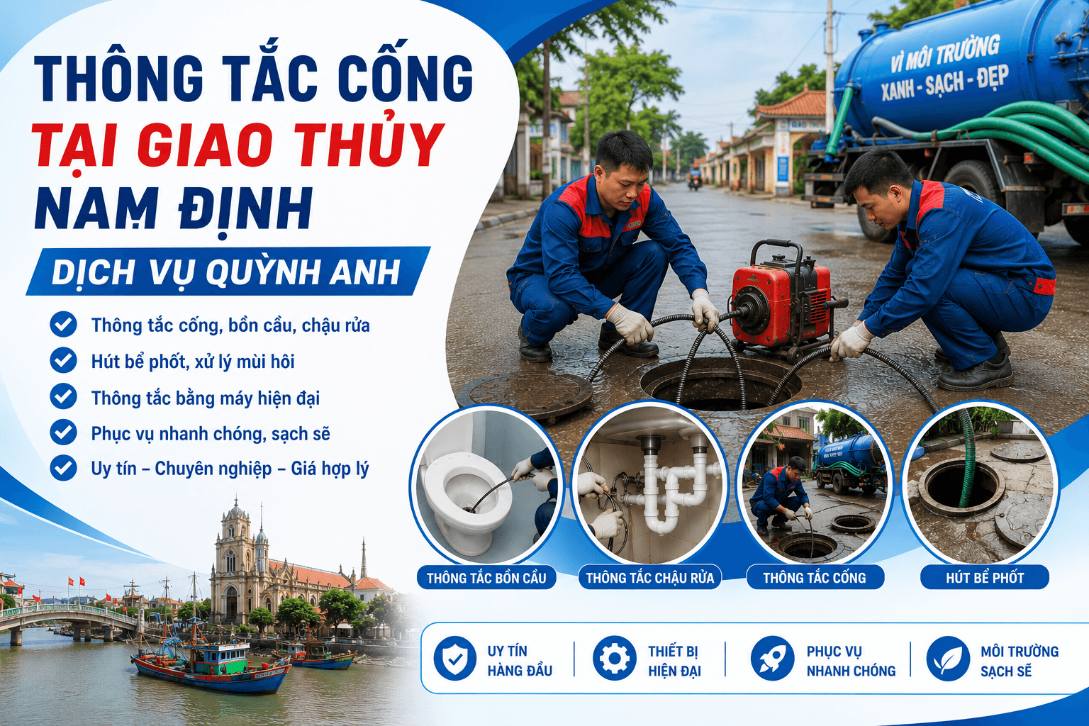 Thông Tắc Cống Tại Giao Thủy