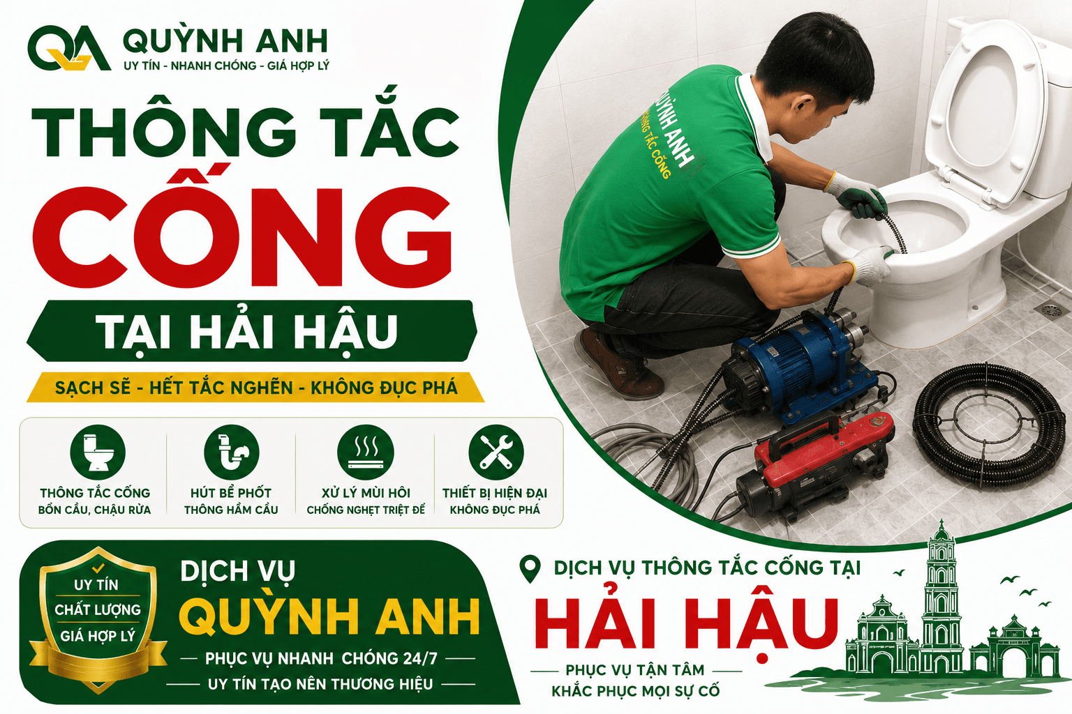 Thông Tắc Cống Tại Hải Hậu Chất Lượng