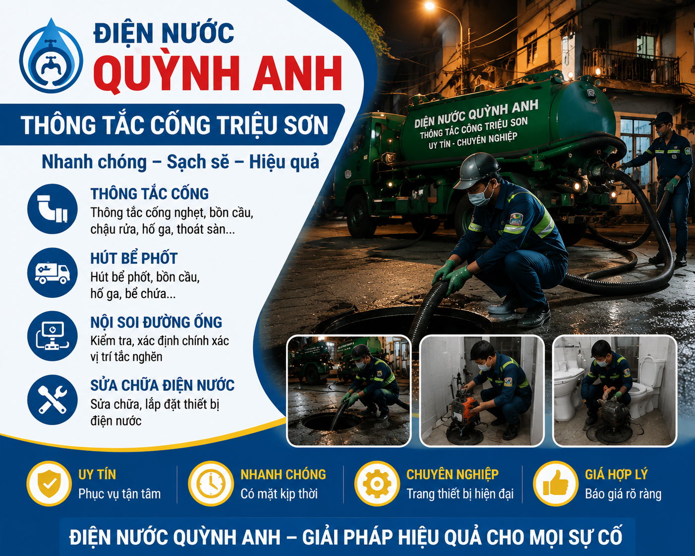 Thông Tắc Cống Tại Huyện Triệu Sơn