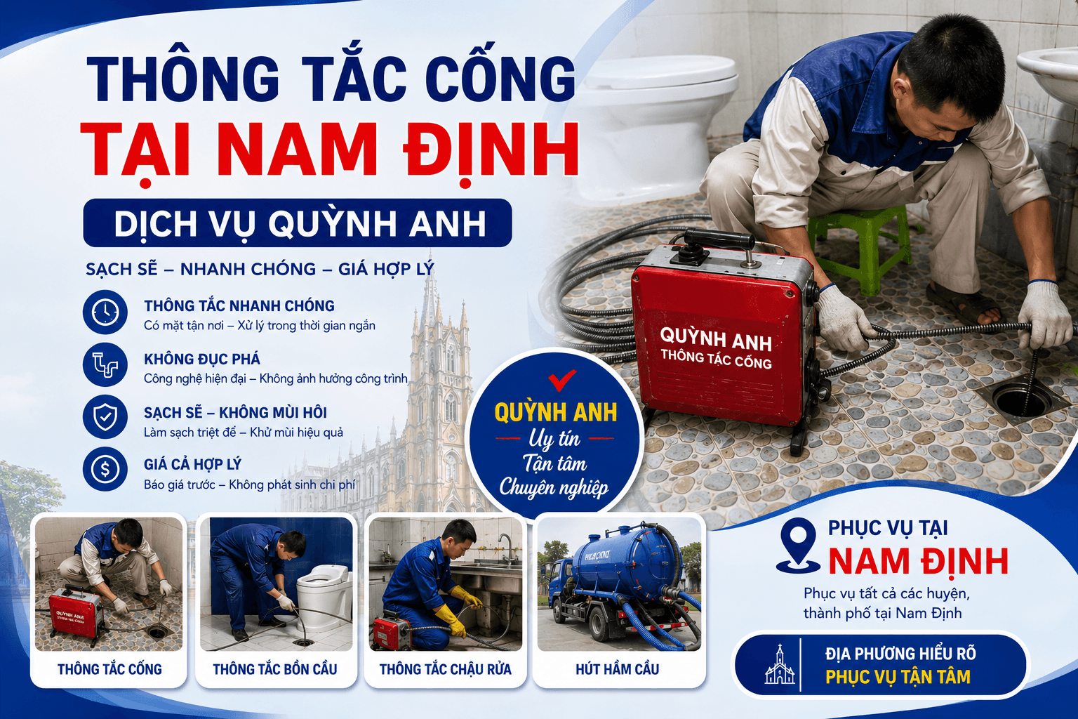 Thông Tắc Cống Tại Nam Định