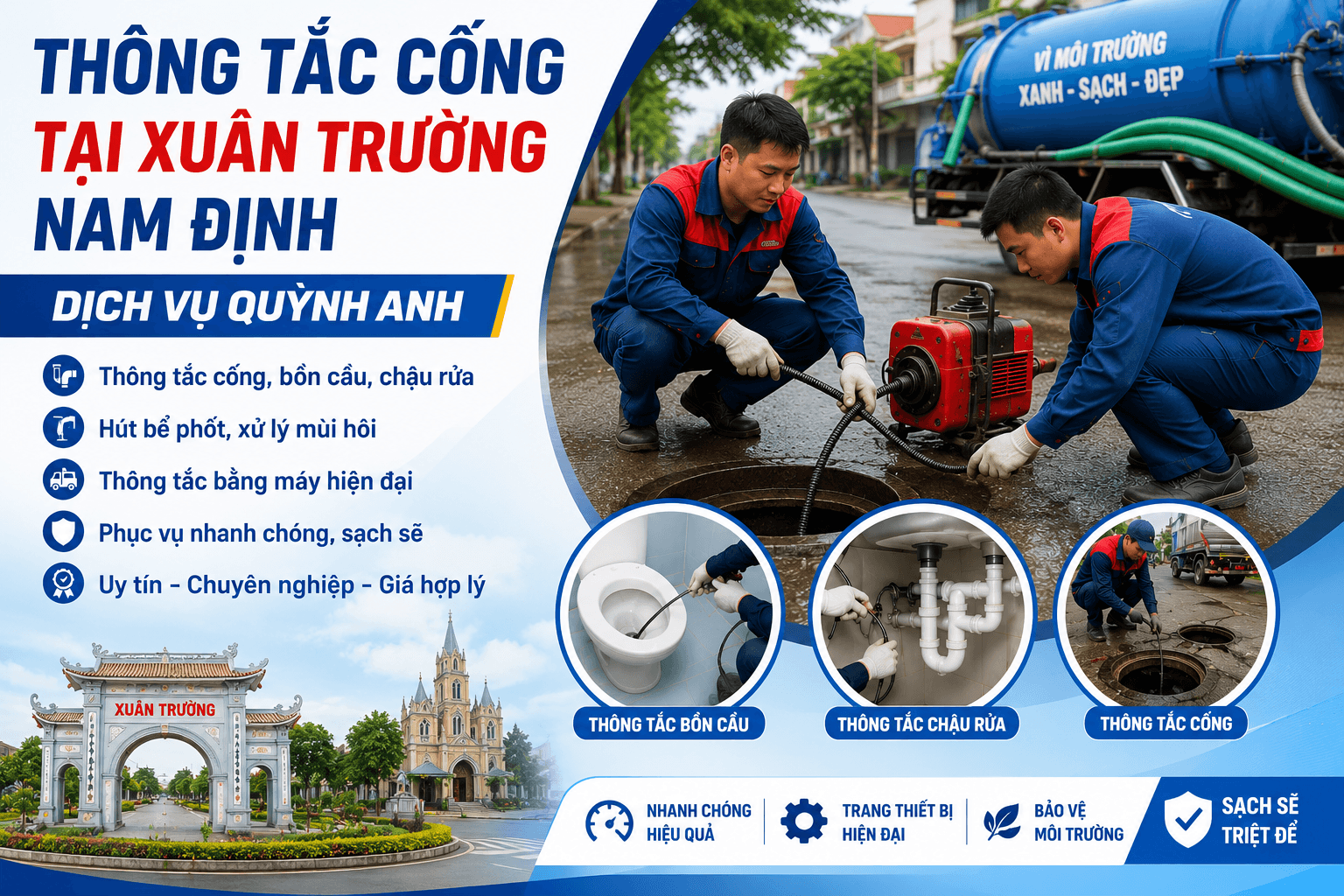 Thông Tắc Cống Xuân Trường