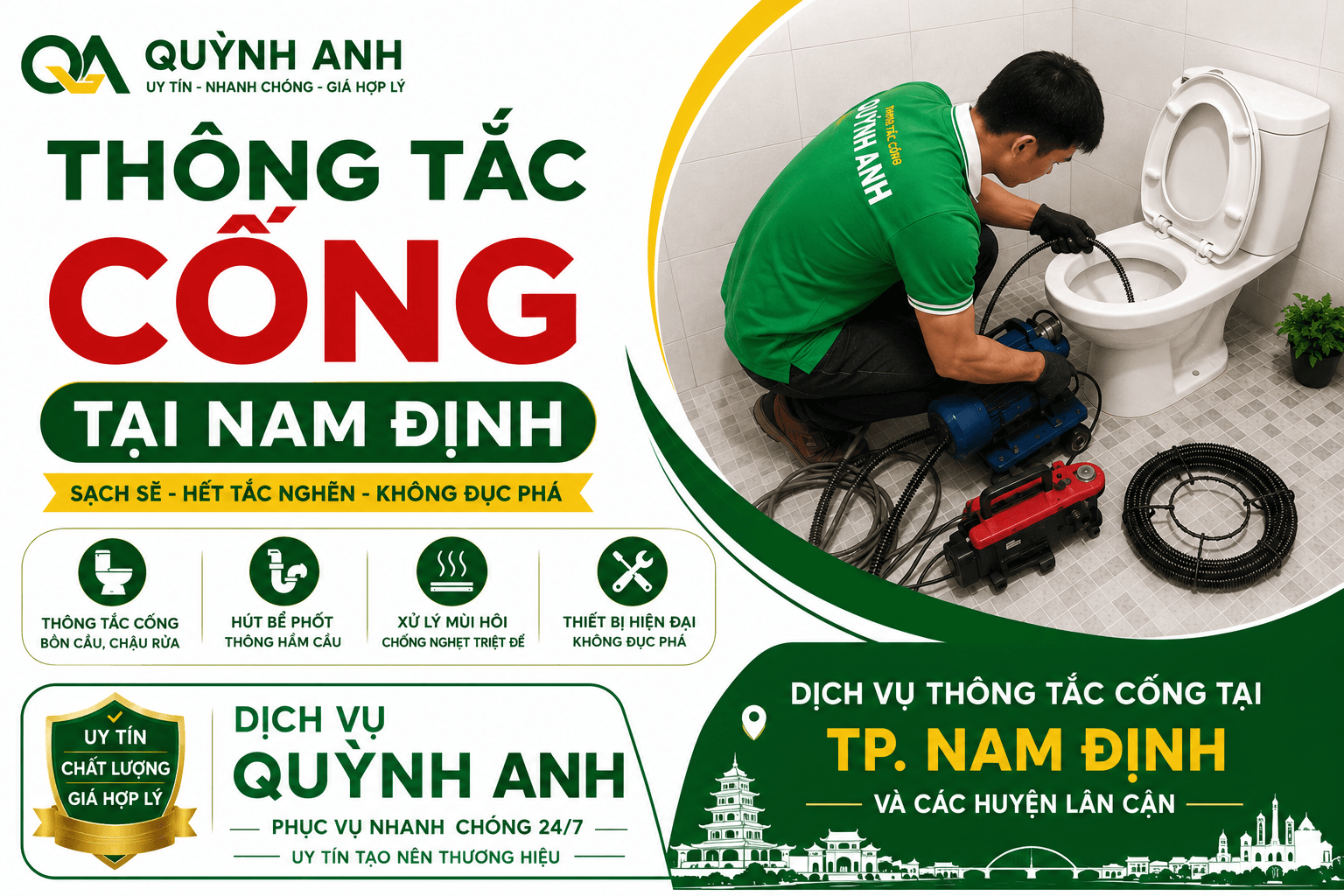 Thông Tắc Cống ở Nam Định
