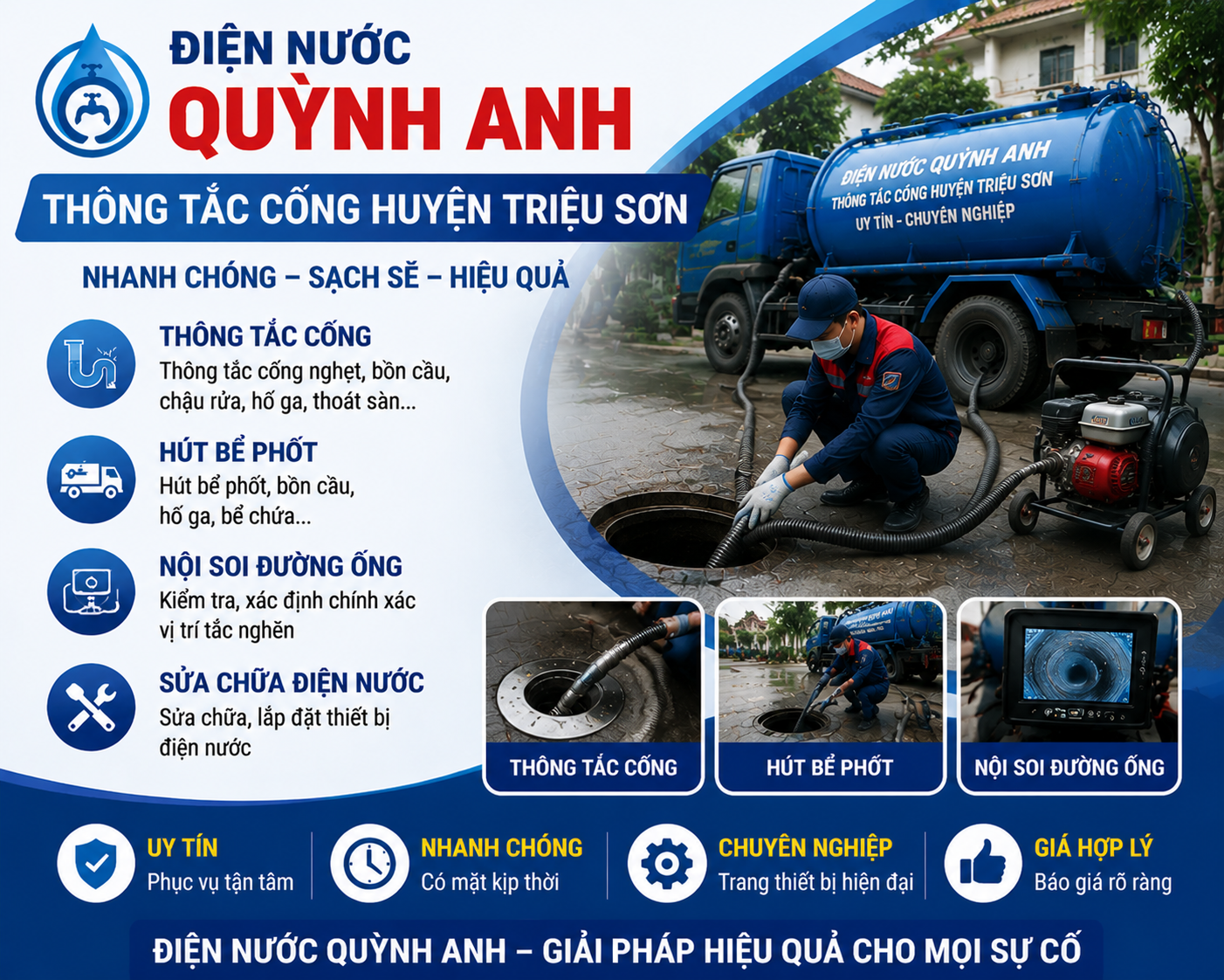 Thông Tắc Cống ở huyện Triệu Sơn