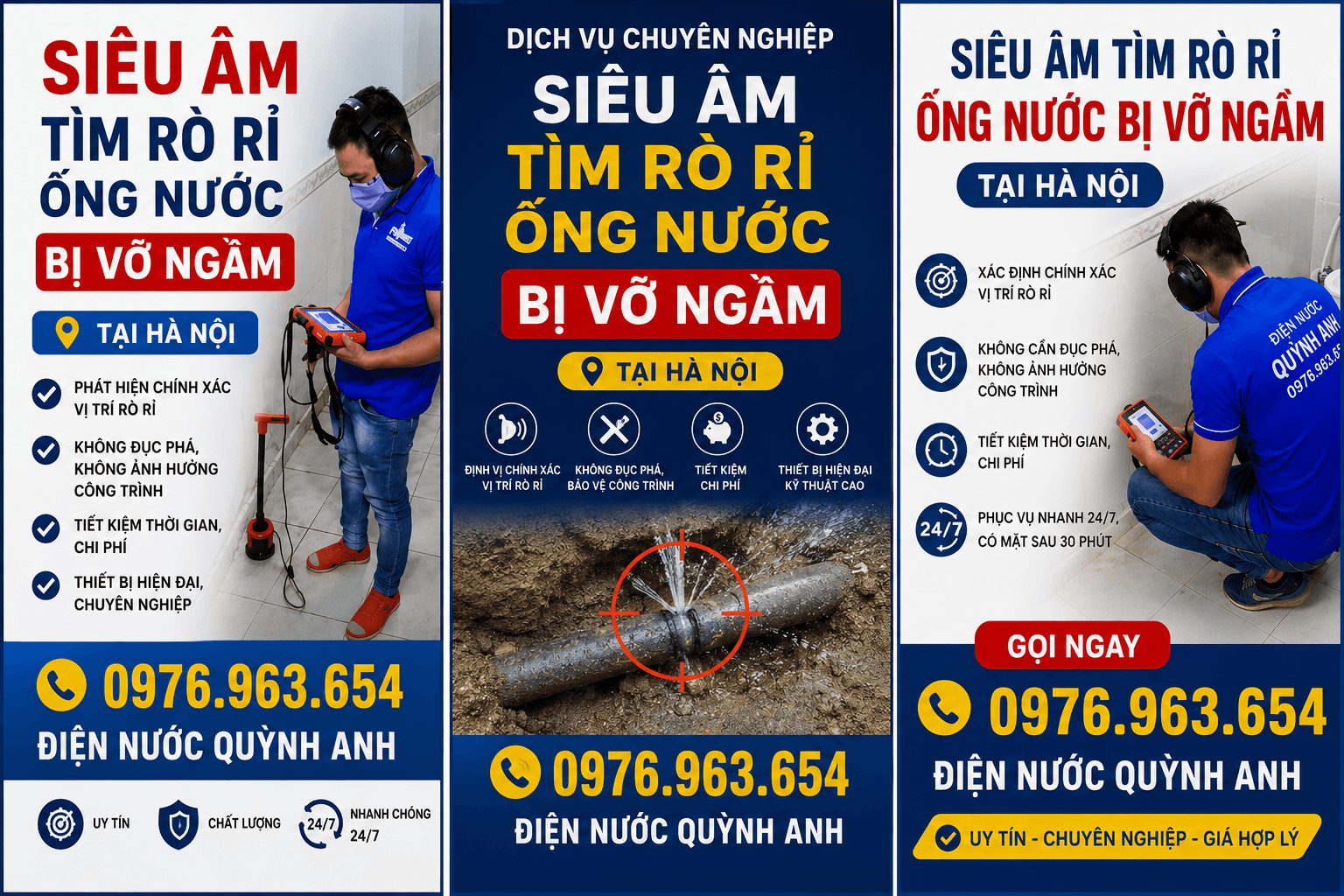 siêu âm tìm rò rỉ nước hà nội