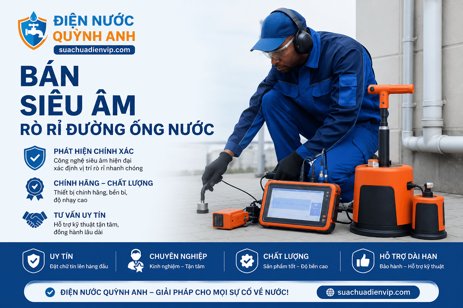 Bán Siêu Âm Rò Rỉ Đường Ống Nước Rẻ