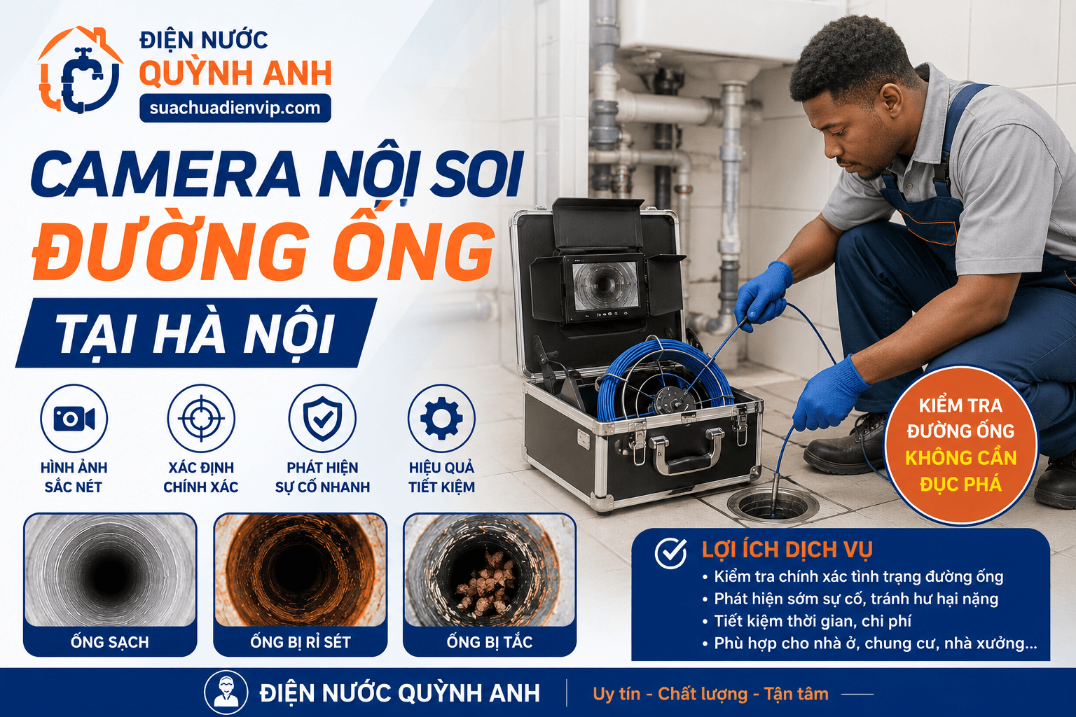 Camera Nội Soi Đường Ống Hà Nội