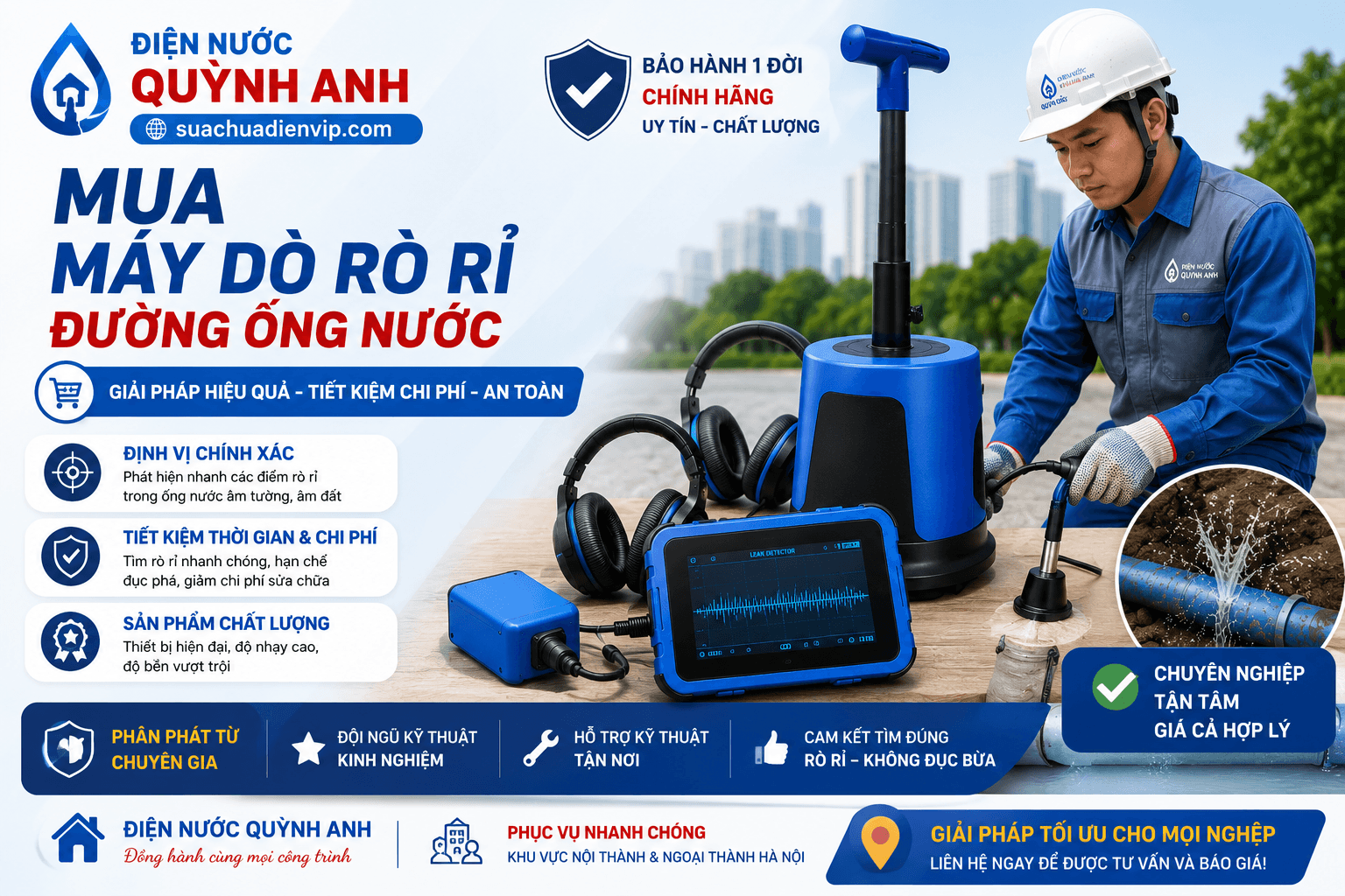 Máy Dò Rò Rỉ Đường Ống Nước
