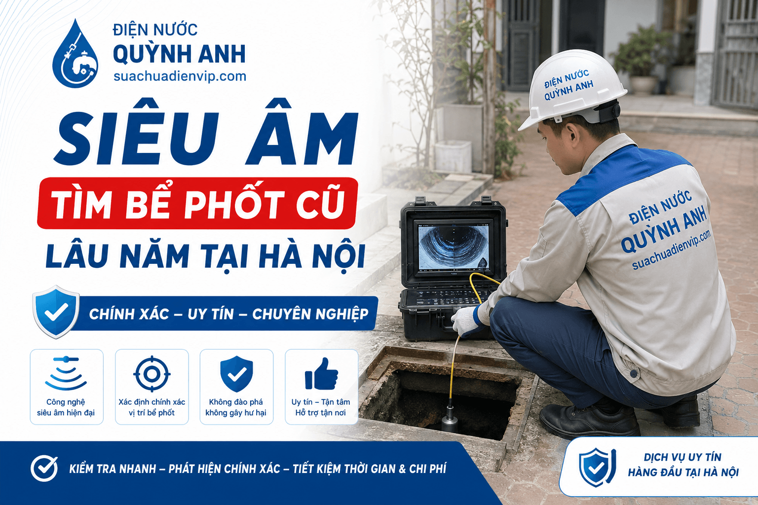 Siêu Âm Tìm Bể Phốt Cũ Lâu Năm ở Hà Nội
