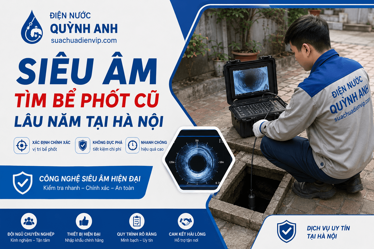 Siêu Âm Tìm Bể Phốt Cũ Lâu Năm
