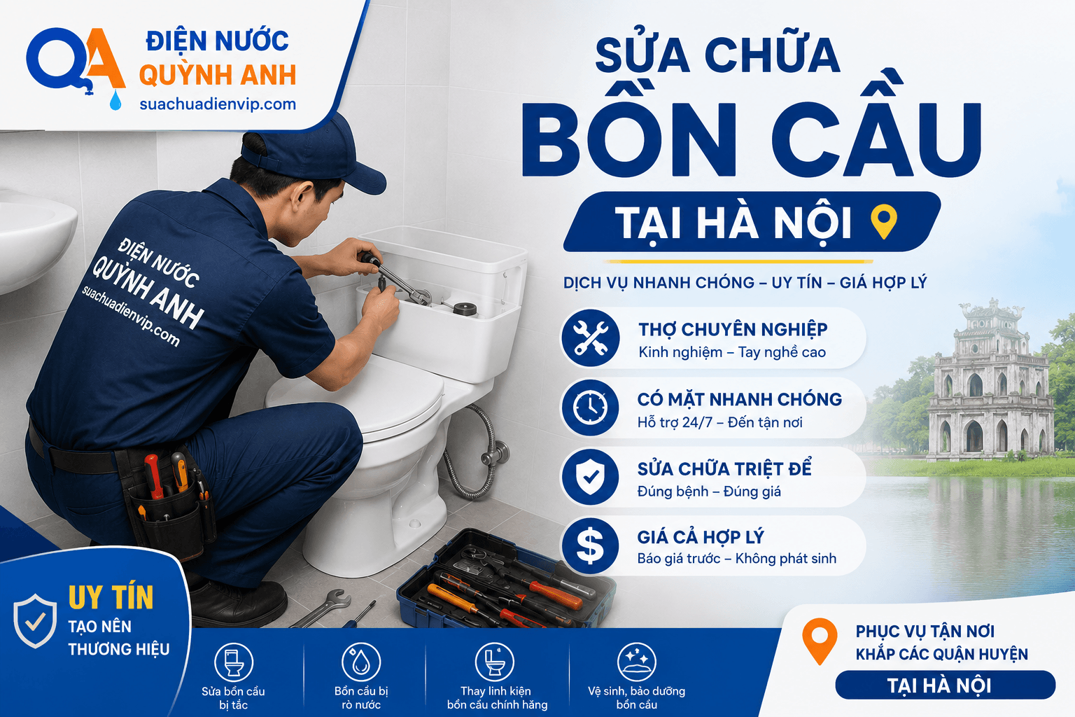 Sửa Chữa Bồn Cầu Tại Hà Nội Uy Tín