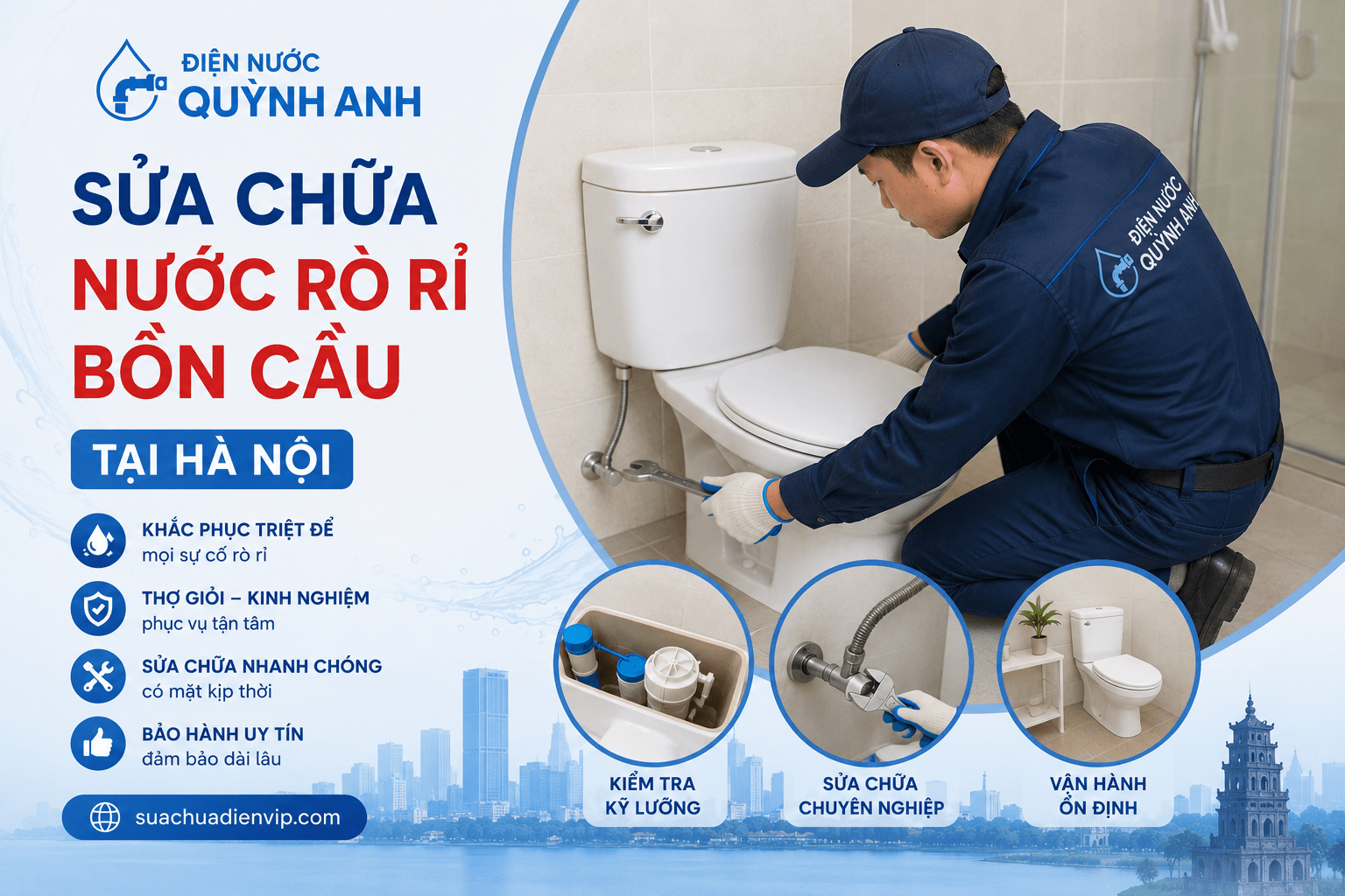 Sửa Chữa Nước Rò Rỉ Bồn Cầu Hà Nội