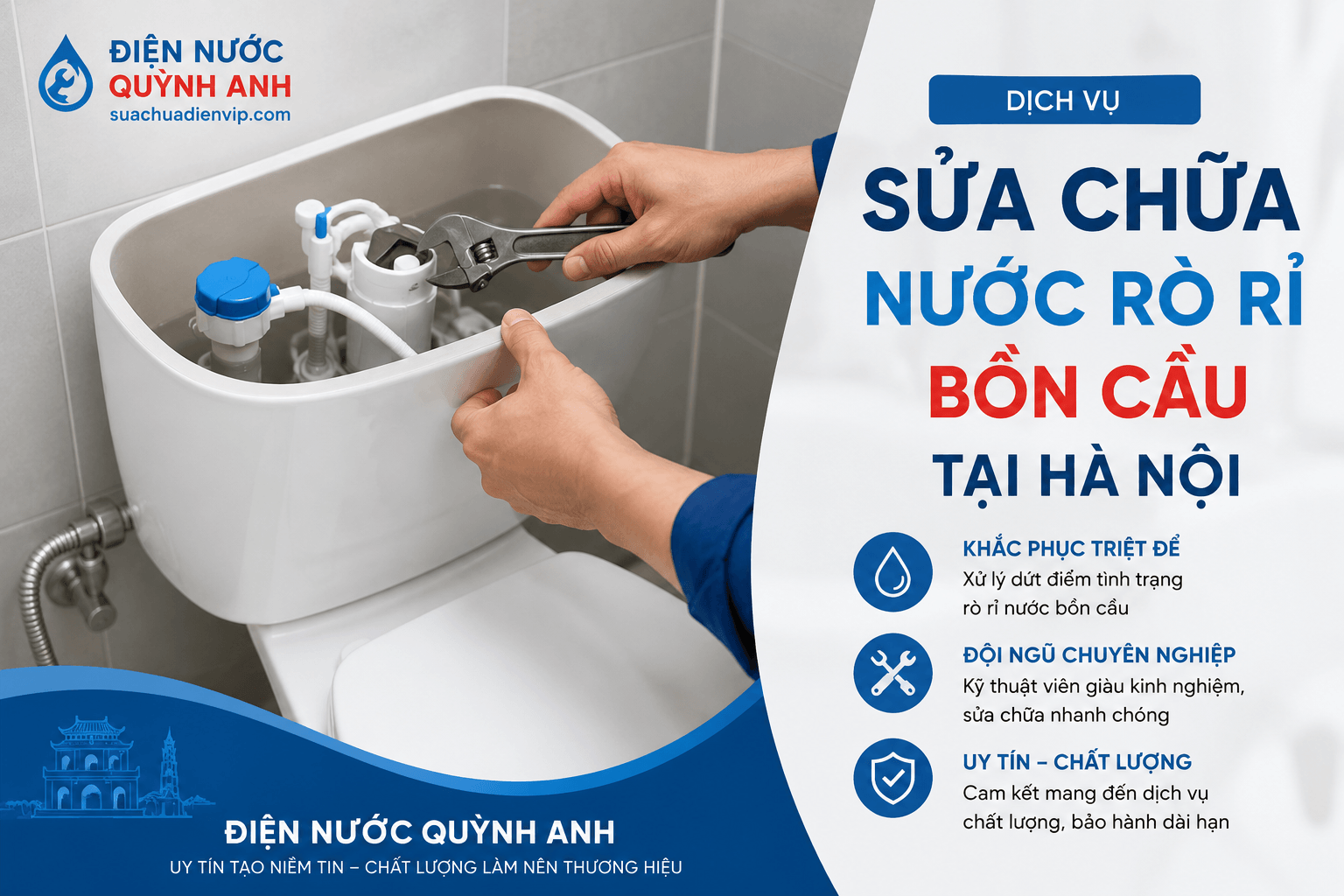 Sửa Chữa Nước Rò Rỉ Bồn Cầu ở Hà Nội