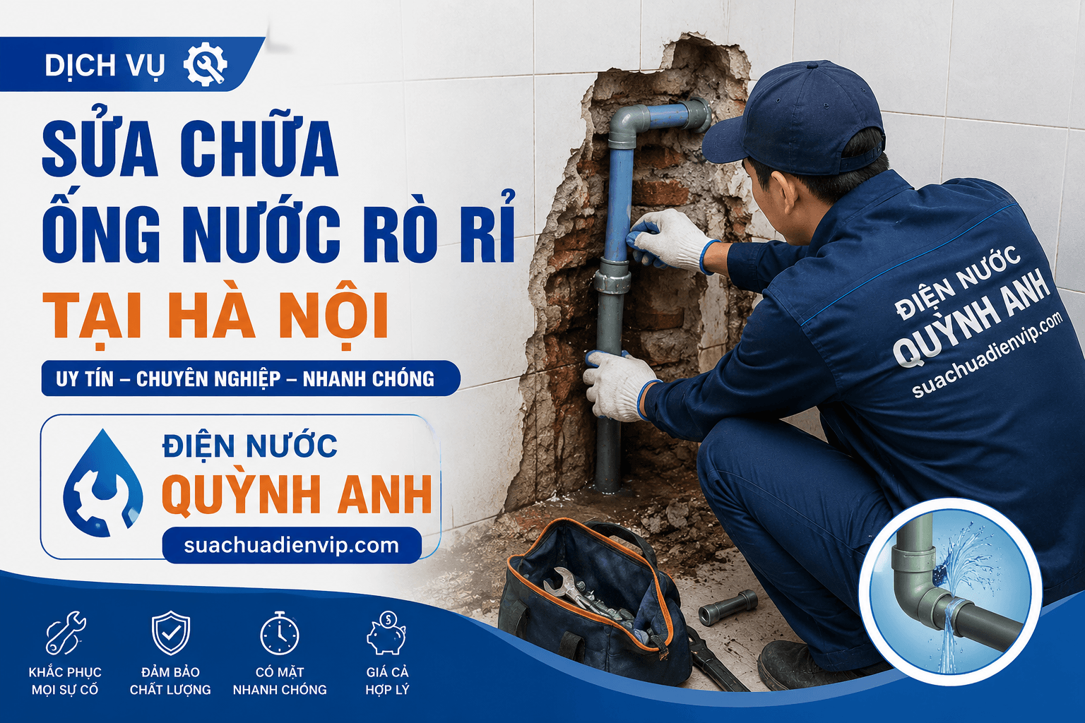 Sửa Chữa Ống Nước Rò Rỉ Tại Hà Nội