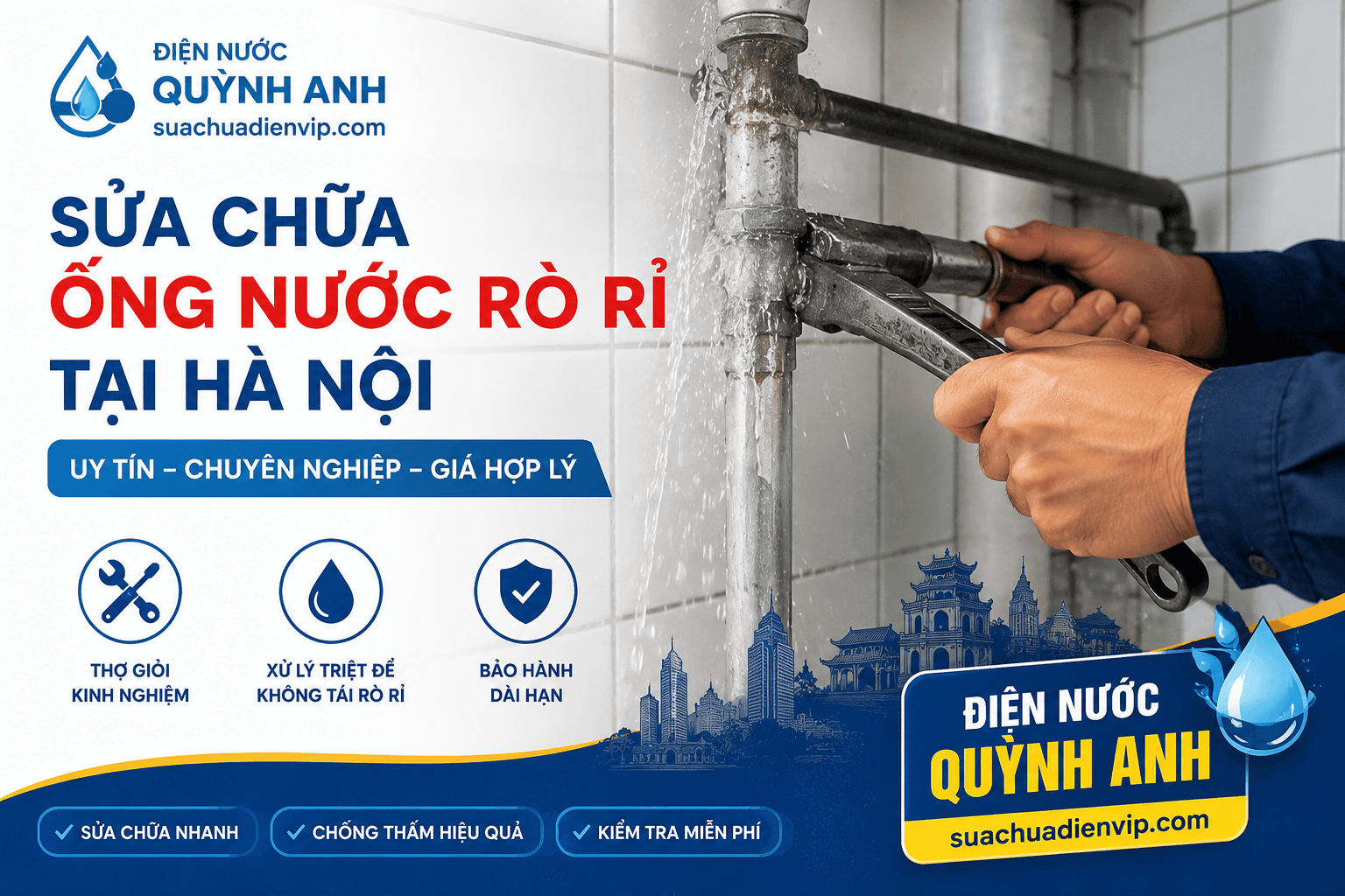Sửa Ống Nước Rò Rỉ ở Hà Nội