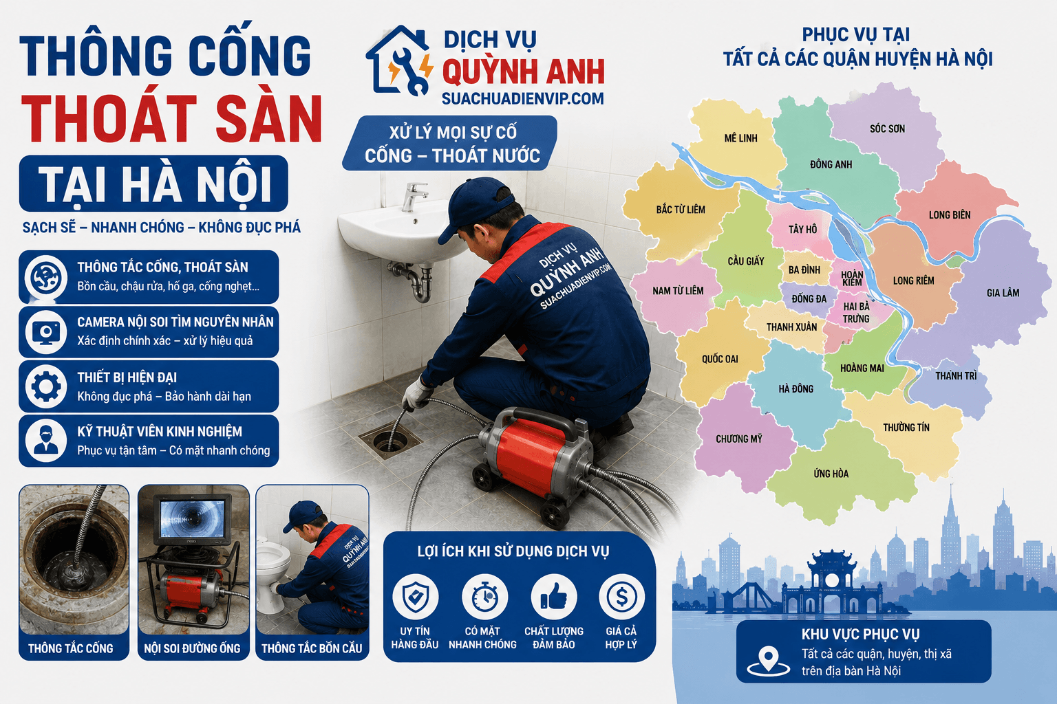 Thông Cống Thoát Sàn Hà Nội