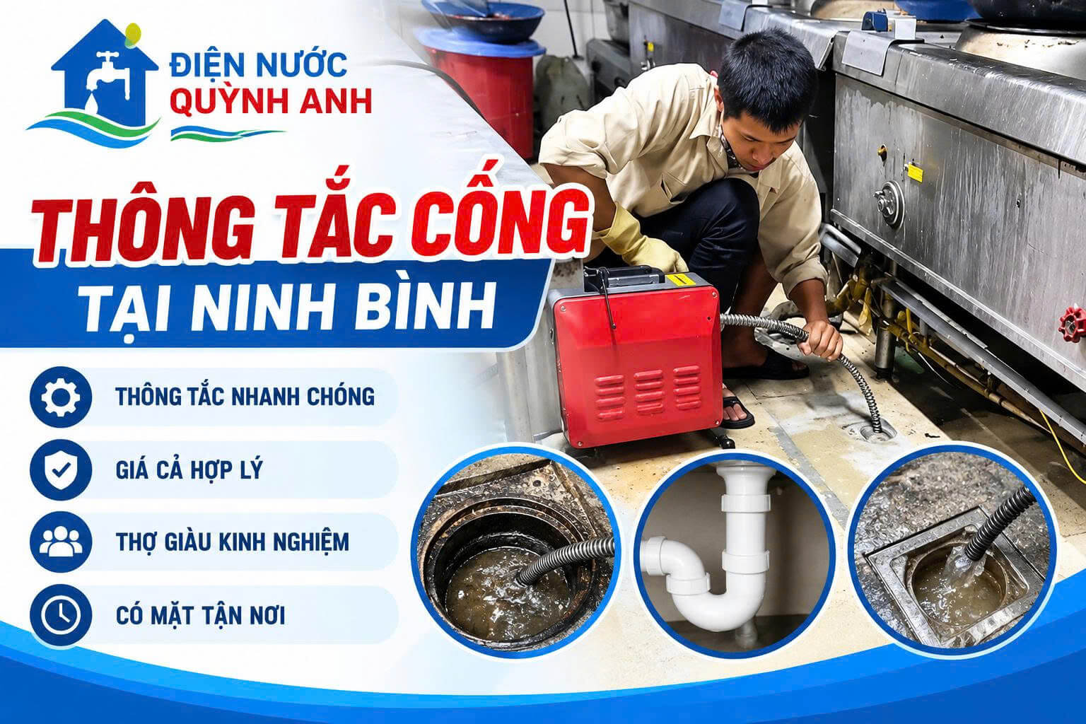 Thông Tắc Cống ở Ninh Bình