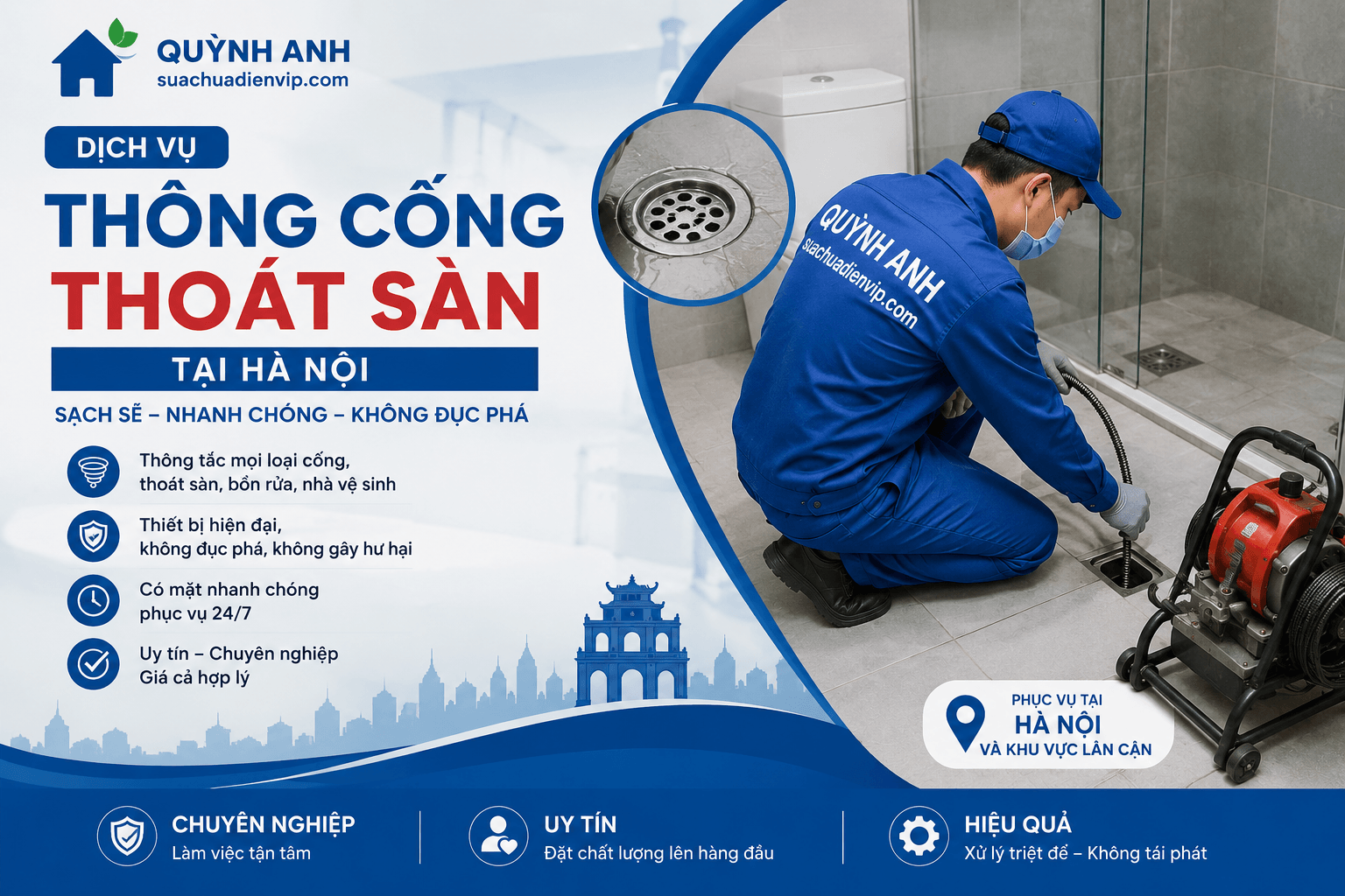 Thông Tắc Thoát Sàn Hà Nội