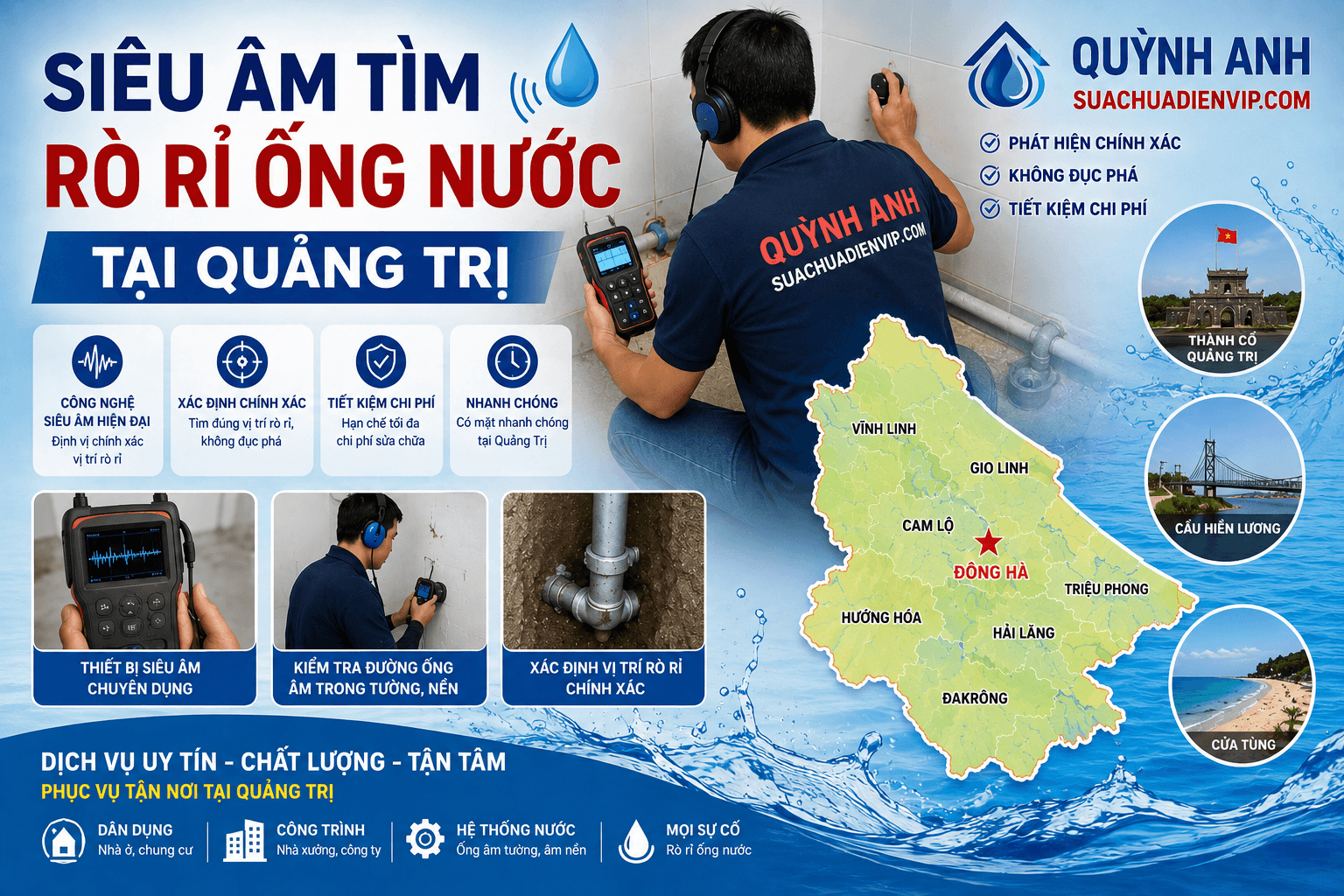 Tìm Rò Rỉ Ống Nước Quảng Trị
