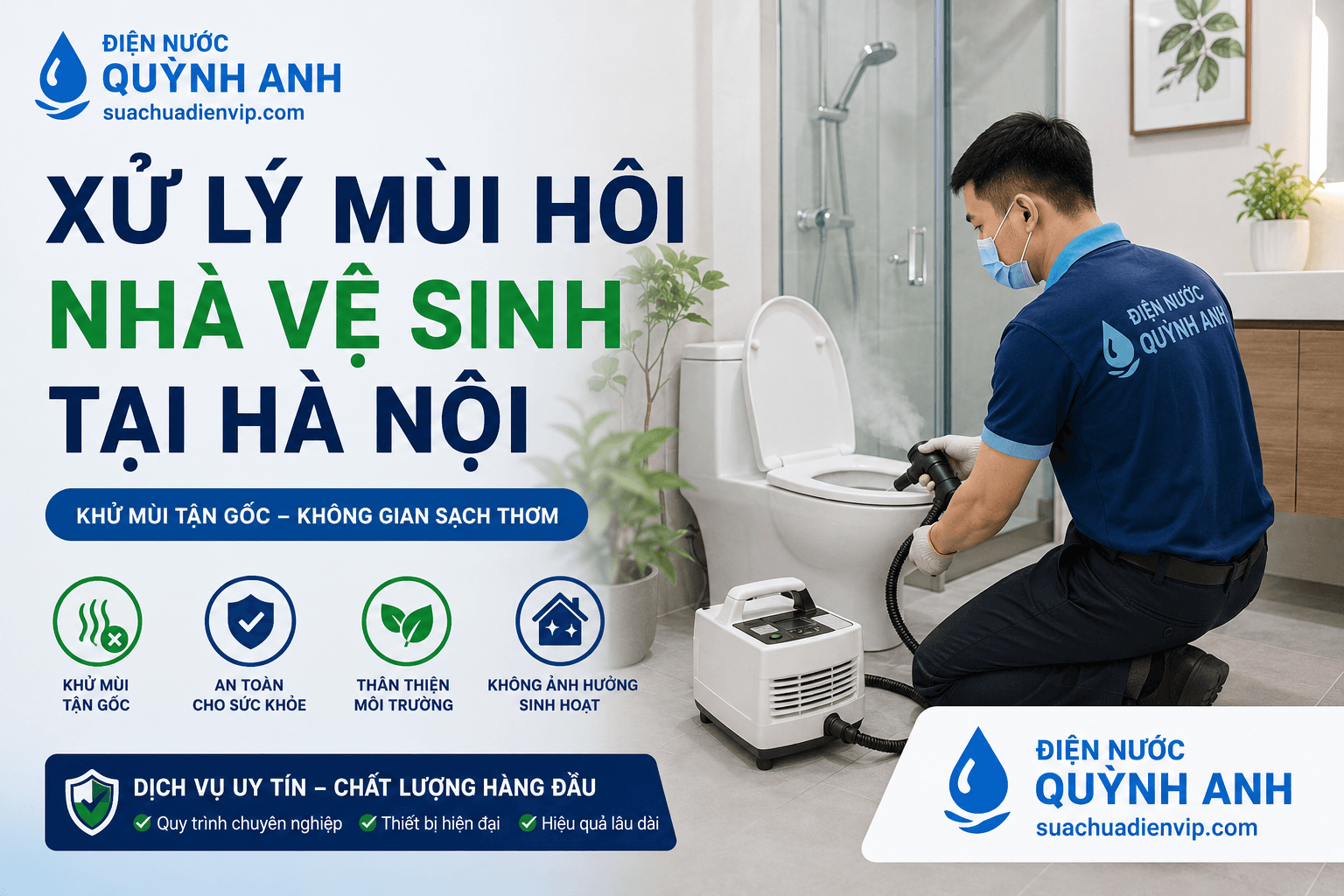 Xử Lý Mùi Hôi Nhà Vệ Sinh Hà Nội