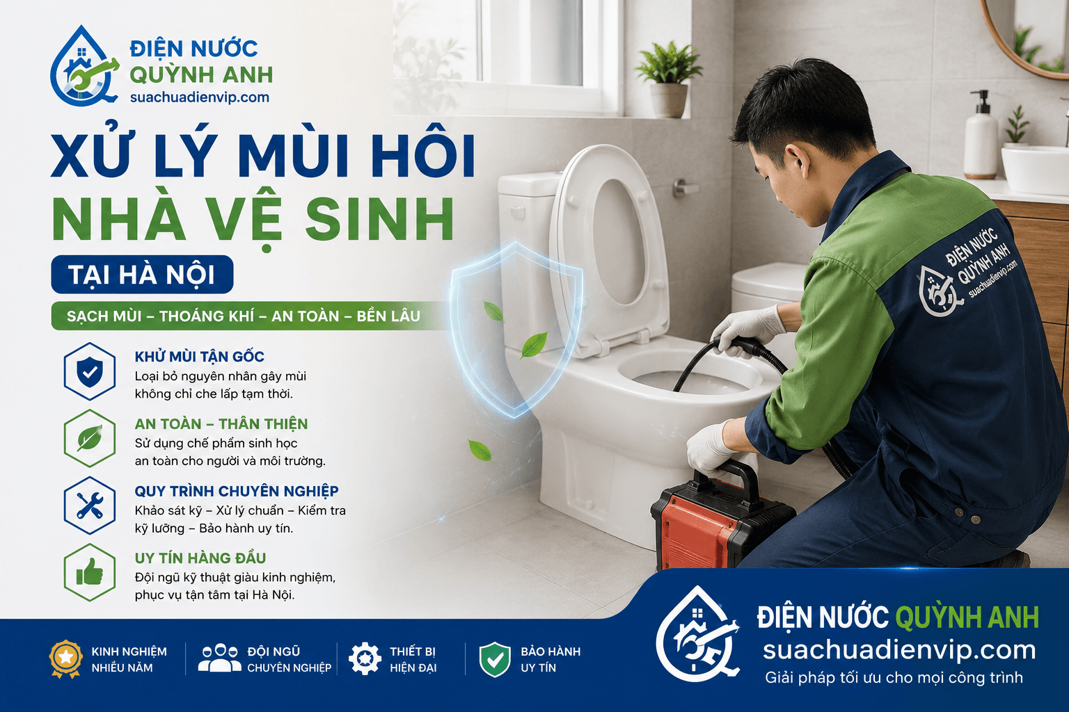 Xử Lý Mùi Hôi Nhà Vệ Sinh ở Hà Nội