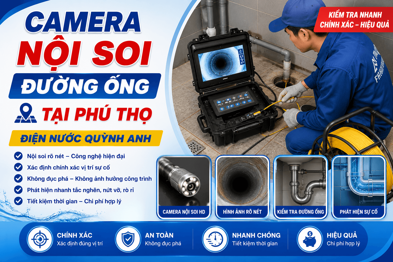 Camera Nội Soi Đường Ống Phú Thọ
