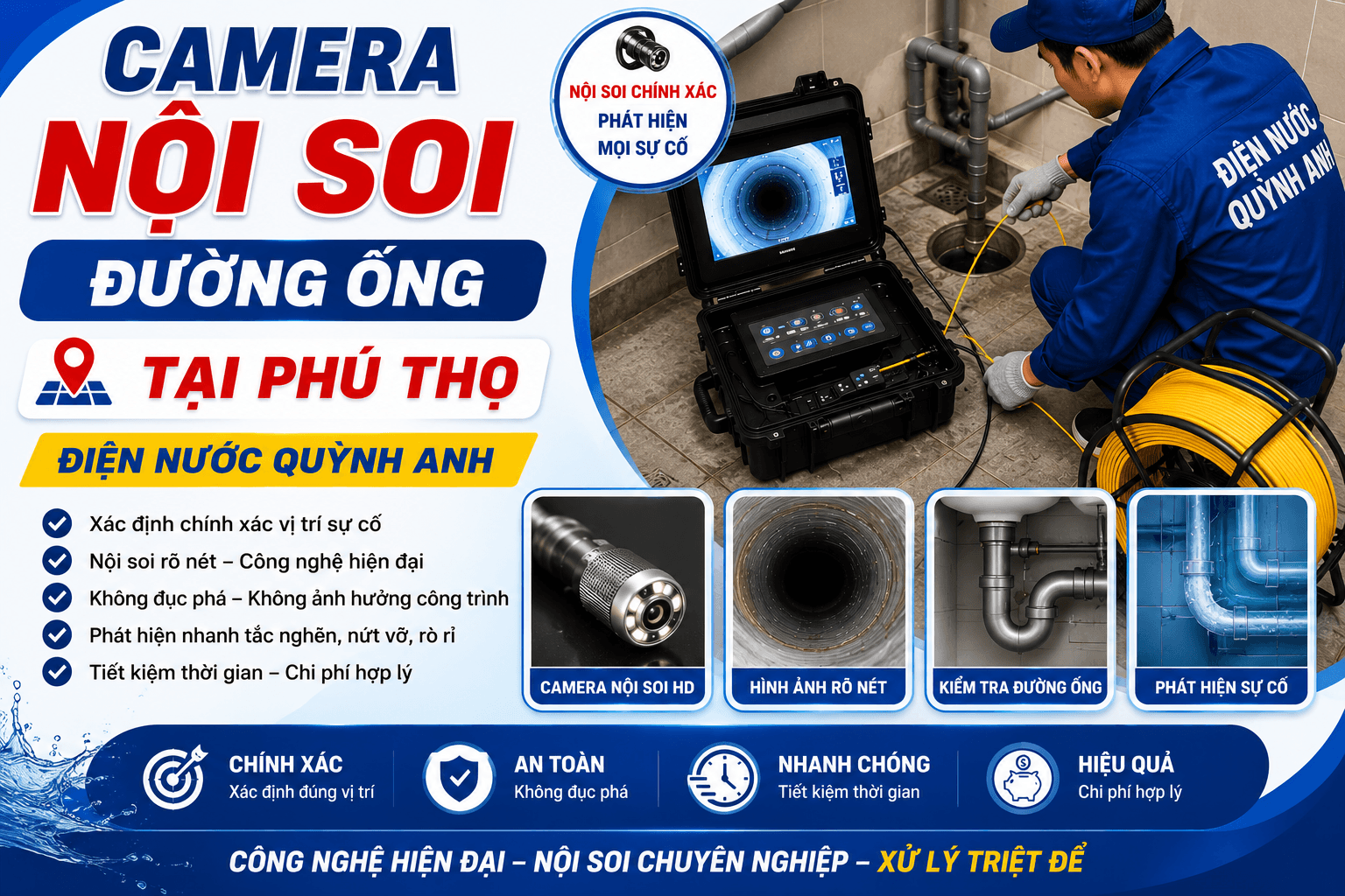 Camera Nội Soi Đường Ống Tại Phú Thọ