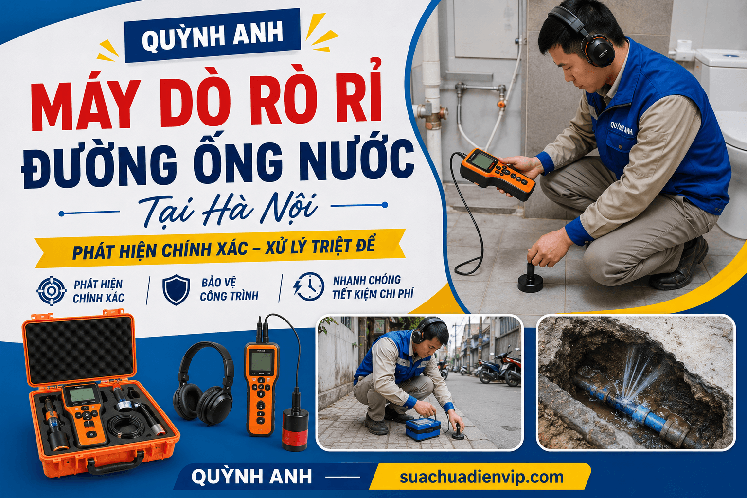 Máy Dò Rò Rỉ Đường Ống Nước Tại Hà Nội