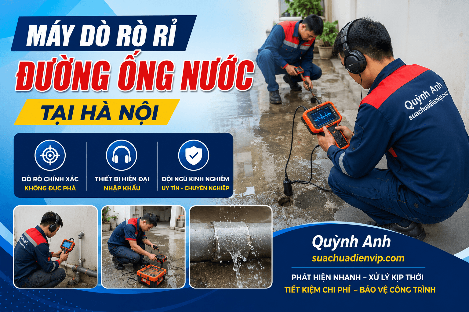 Máy Dò Rò Rỉ Đường Ống Nước Uy Tín
